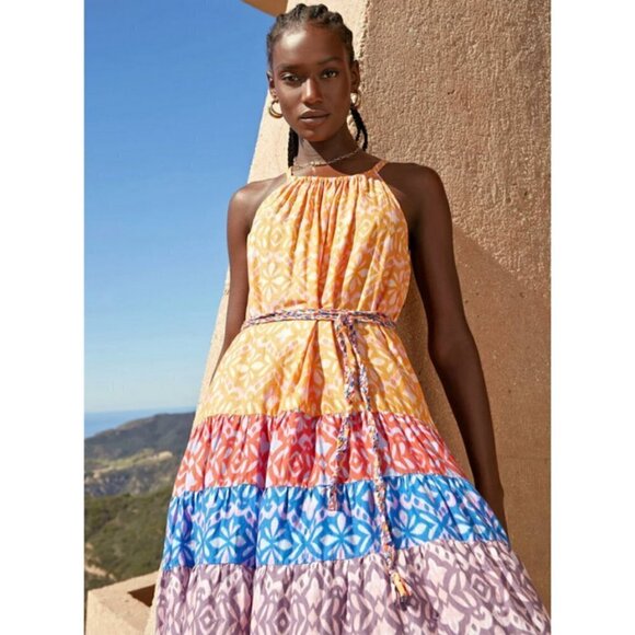 XiRENA Dresses & Skirts - 💕XIRENA💕 Viv Dress ~ Fiesta Multi-Color-Block Print XL NWT